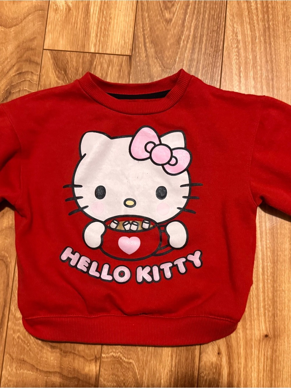 Hello Kitty Red Graphic Kids Sweatshirt 2T